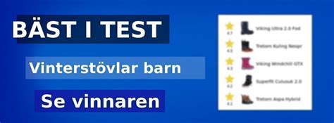 Bästa Vinterstövlar barn 2024 .